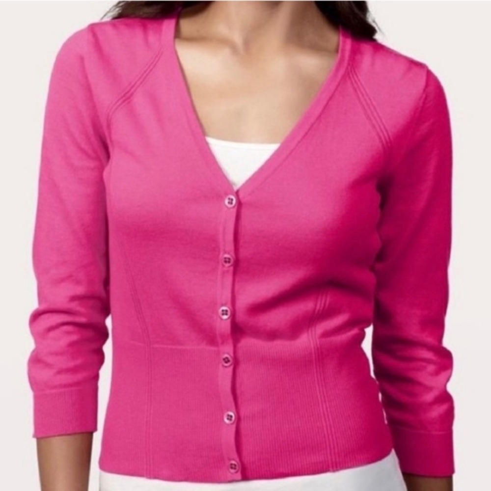 CAbi Pink Cardigan. H17